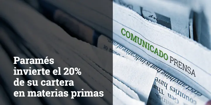 Prensa Cobas AM- Paramés invierte en materias primas