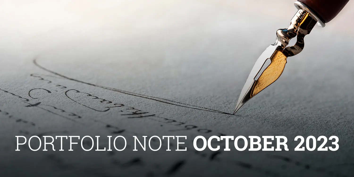 Portfolio note Cobas AM October 2023